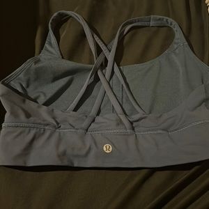 Lululemon Energy Bra Longline Medium Support SIZE 10 in mineral blue